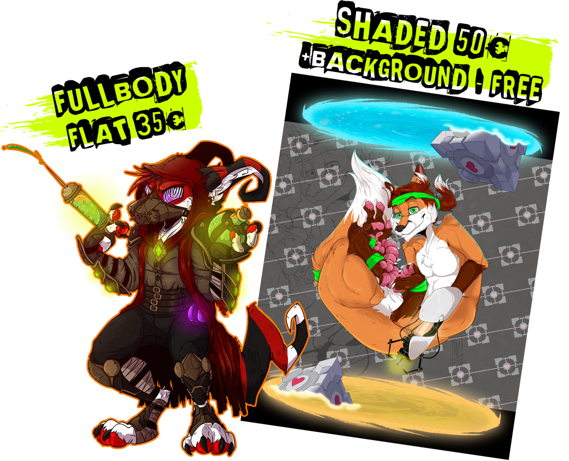 FullBoday falt 30€ and Shaded 50€