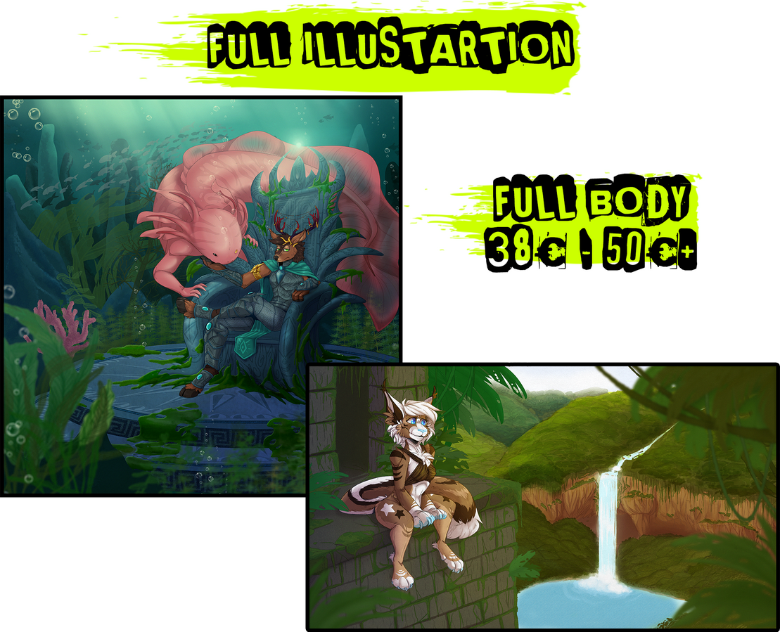 Full Illustartion (Full body) 38€ - 50€