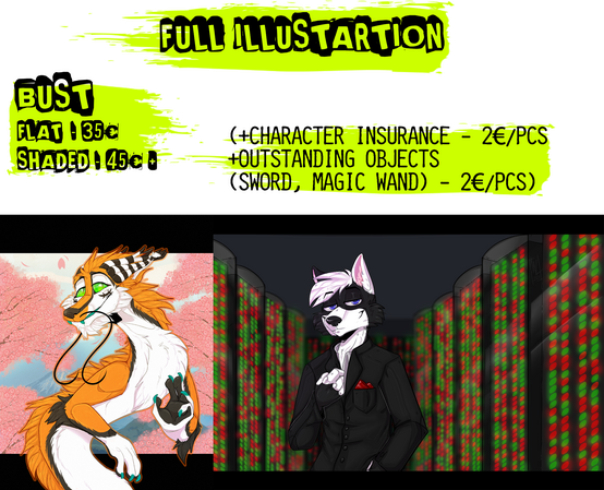 Full Illustartion (Bust) 35€ - 45€