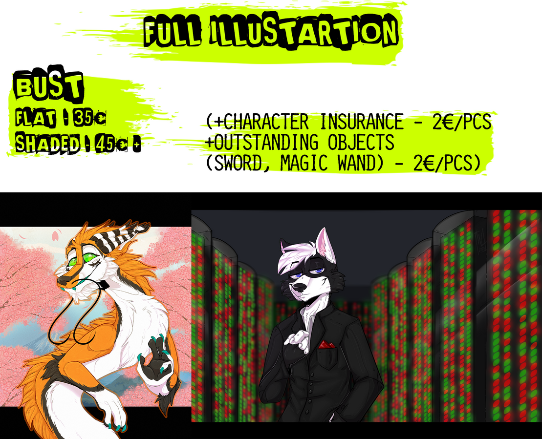 Full Illustartion (Bust) 35€ - 45€